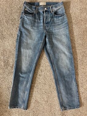 Everlane Women's 90’s Cheeky Straight Leg Jeans in Faded Blue